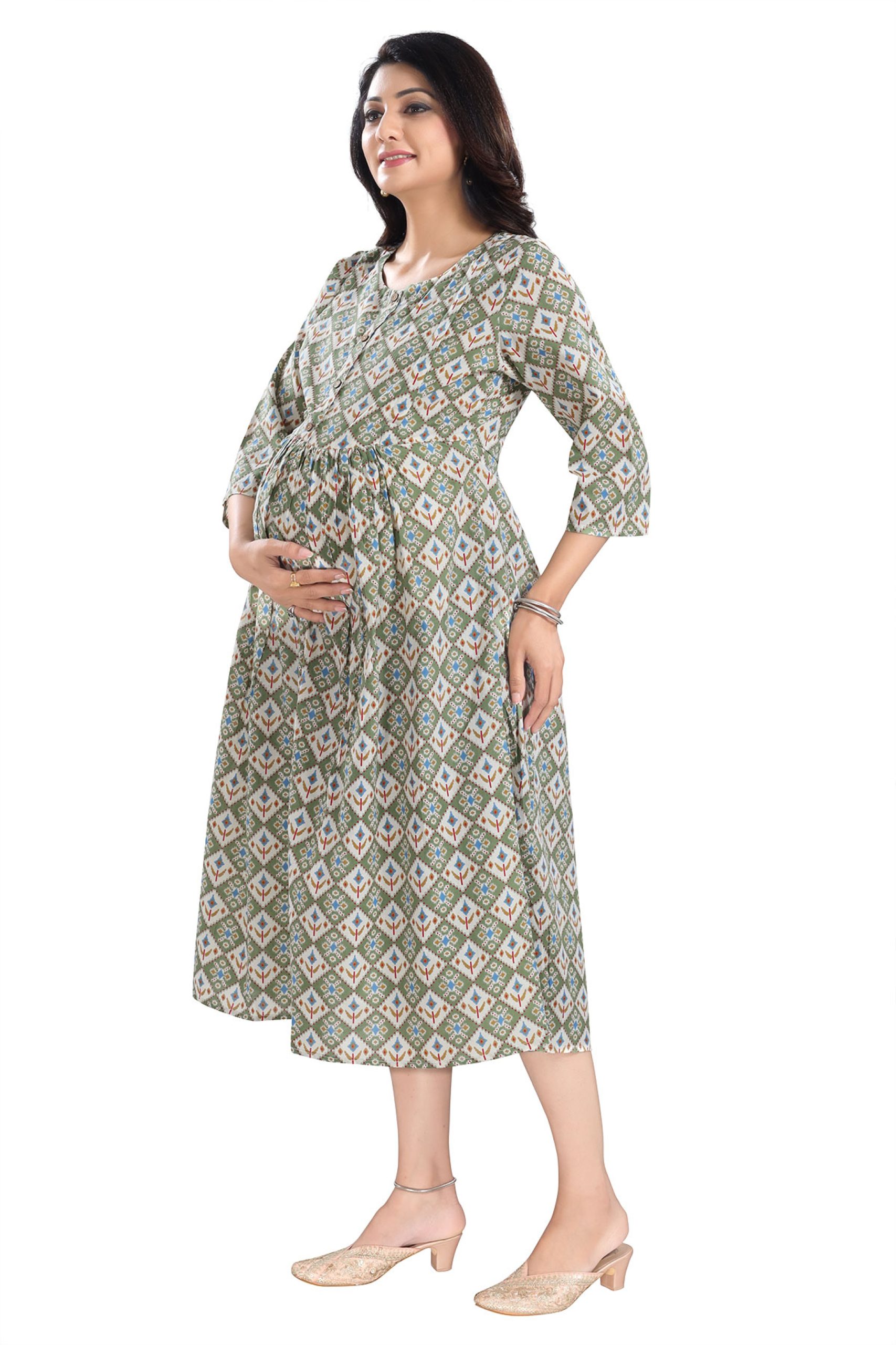  Cotton Feeding Kurtas With Zip For Women / Sensational Maternity