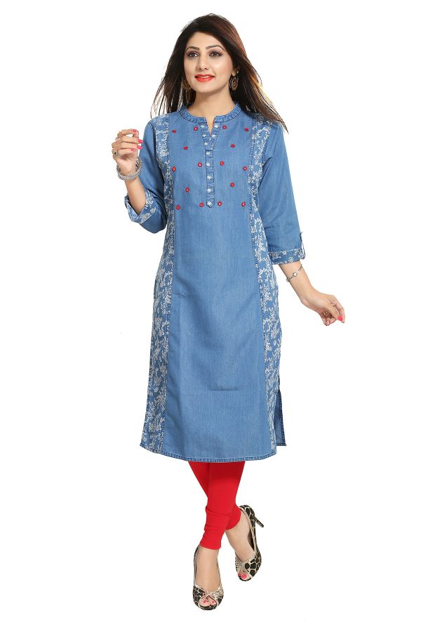 Discover 169+ denim kurti with jeans